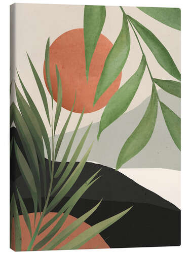 Canvas print Abstract Tropical Leaves I