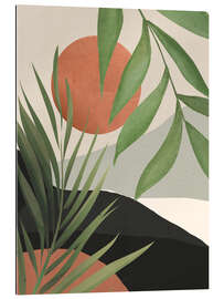 Galleriataulu Abstract Tropical Leaves I