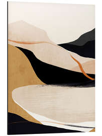 Quadro em alumínio Abstrakte Landschaft - ThingDesign