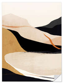 Wandsticker Abstrakte Landschaft