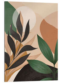 Galleriataulu Abstract Tropical Leaves II
