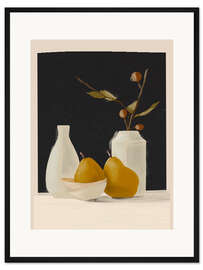Gerahmter Kunstdruck Minimalistisches Stilleben
