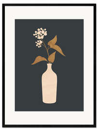 Innrammet kunsttrykk Minimal flower still life