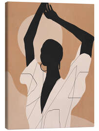 Tableau sur toile Abstract Sunset Girl II - ThingDesign