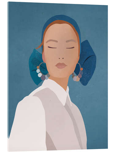 Acrylic print Minimal Girl Portrait
