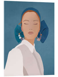 Acrylglas print Minimal Girl Portrait