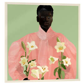 Akryylilasitaulu Girl Holding Flowers