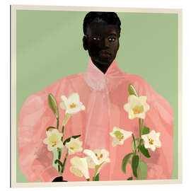Gallery print Girl Holding Flowers