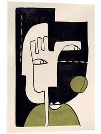 Acrylglasbild Abstraktes Gesicht III