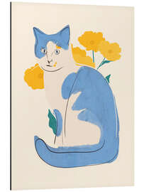 Alubild Blaue Katze