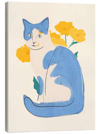 Canvas print Blue cat