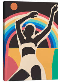 Canvas print Modern Abstract Art Rainbow Dance