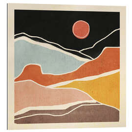 Quadro em plexi-alumínio Abstract Landscape II