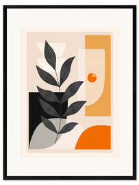 Gerahmter Kunstdruck Abstract Tropical Leaves III