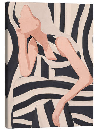 Leinwandbild Abstrakte Kunst weibliche Figur