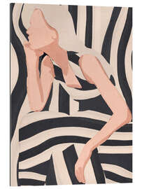 Stampa su plexi-alluminio Abstract Art Female Figure
