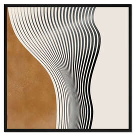 Gerahmter Kunstdruck Abstract Minimal IX
