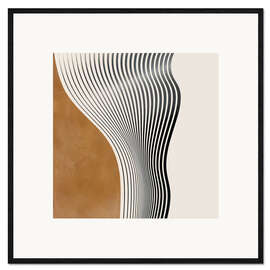 Ingelijste kunstdruk Abstract Minimal IX