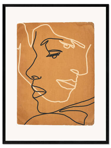 Framed art print Abstract Face IV