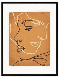 Framed art print Abstract Face IV