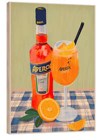 Tableau en bois Aperol Spritz