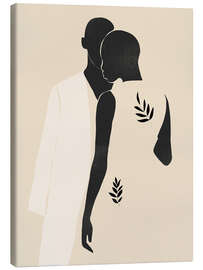 Lienzo Minimal Abstract Couple