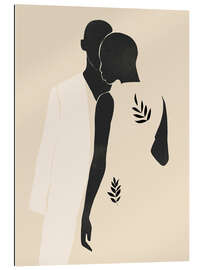 Stampa su plexi-alluminio Minimal Abstract Couple