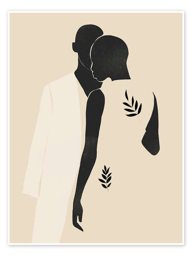 Plakat Minimal Abstract Couple