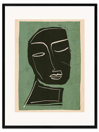 Impresión de arte enmarcada Abstract Face V