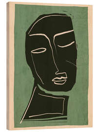 Tableau en bois Abstract Face V