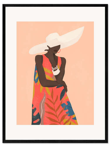Innrammet kunsttrykk Tropical Girl IV