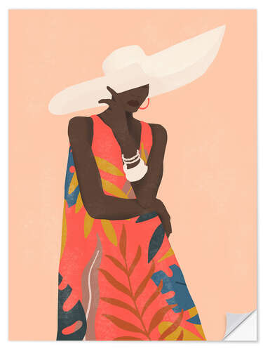Adesivo murale Tropical Girl IV