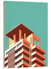 Tableau en bois Miami Sohohouse - Remko Heemskerk