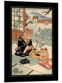 Tableau en verre acrylique Tattooed Meowster - Vincent Trinidad