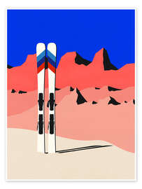 Wall print Ski Alpin - Rosi Feist