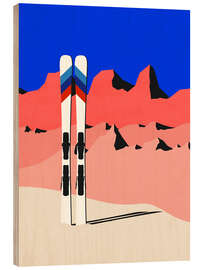 Obraz na drewnie Ski Alpin - Rosi Feist