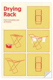 Wall sticker Drying Rack - Rosi Feist