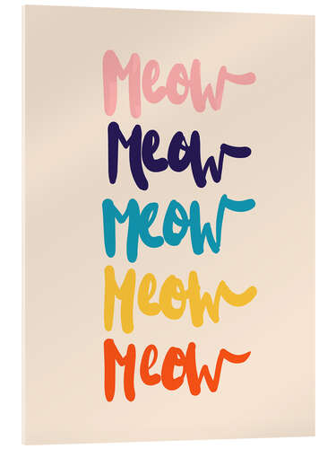 Acrylglasbild Meow