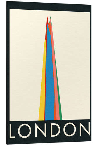 Tableau en aluminium London, the Shard