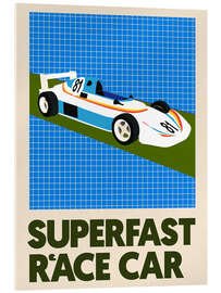 Akrylglastavla Superfast Race Car