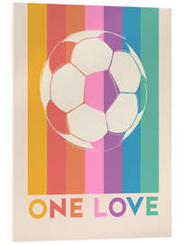 Tableau en verre acrylique One Love