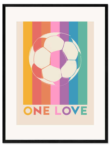 Framed art print One Love