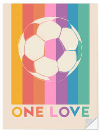 Autocolante decorativo One Love
