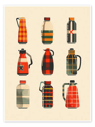 Poster Retro Thermos