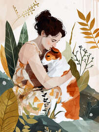 Magnettafel Hundeliebe