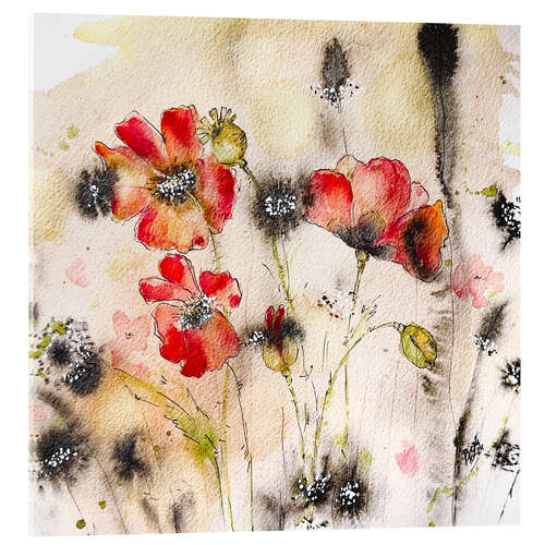 Akrylbilde Poppies