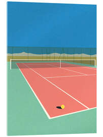 Akrylglastavla Tennis Court In the Desert