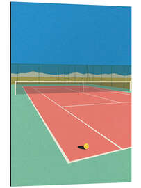 Stampa su alluminio Tennis Court In the Desert