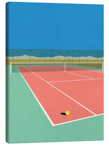 Canvas-taulu Tennis Court In the Desert