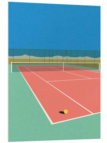 Foam board print Tennis Court In the Desert